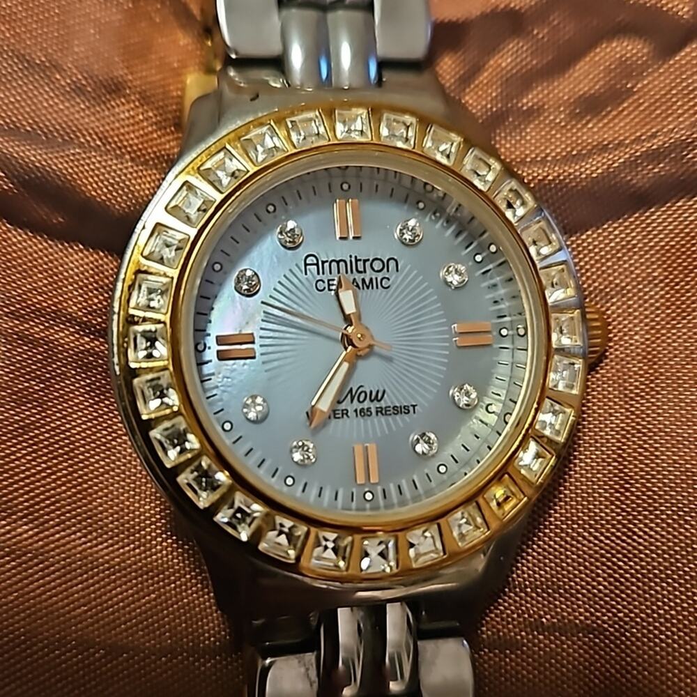 Armitron Now Women’s Water Resistant Watch Crystal Bezel and Markers